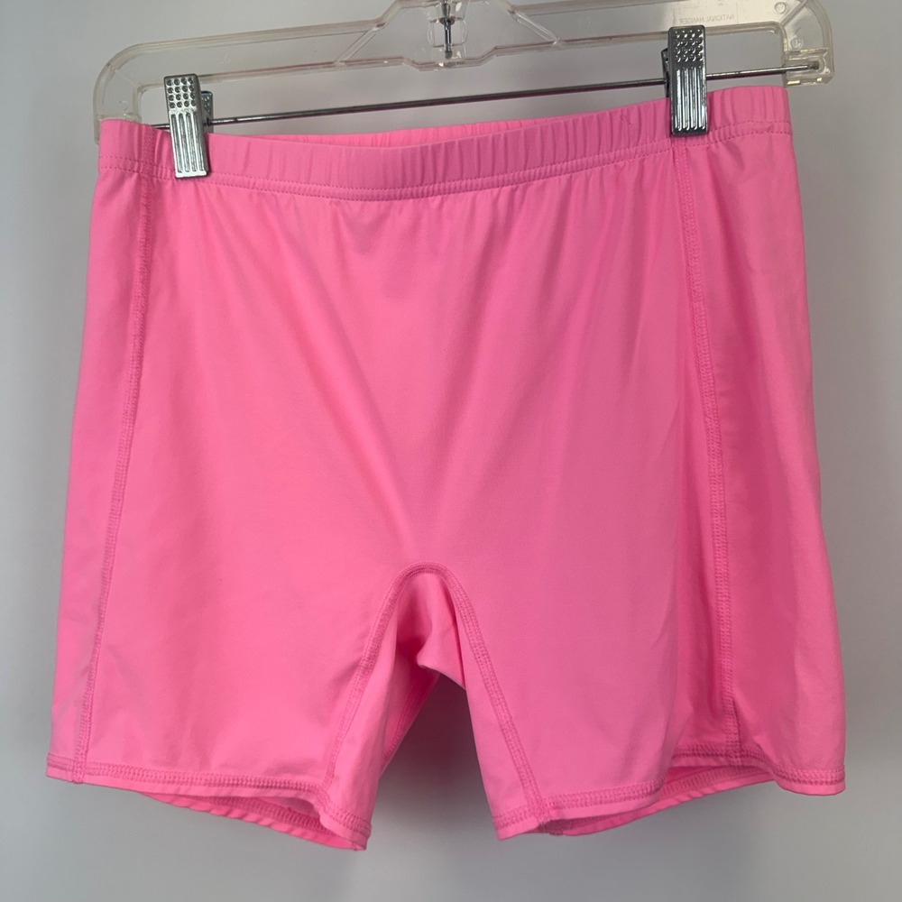 Lilly Pulitzer Luxletic Pink Meryl Nylon Athletic Compression Shorts Womens S‎